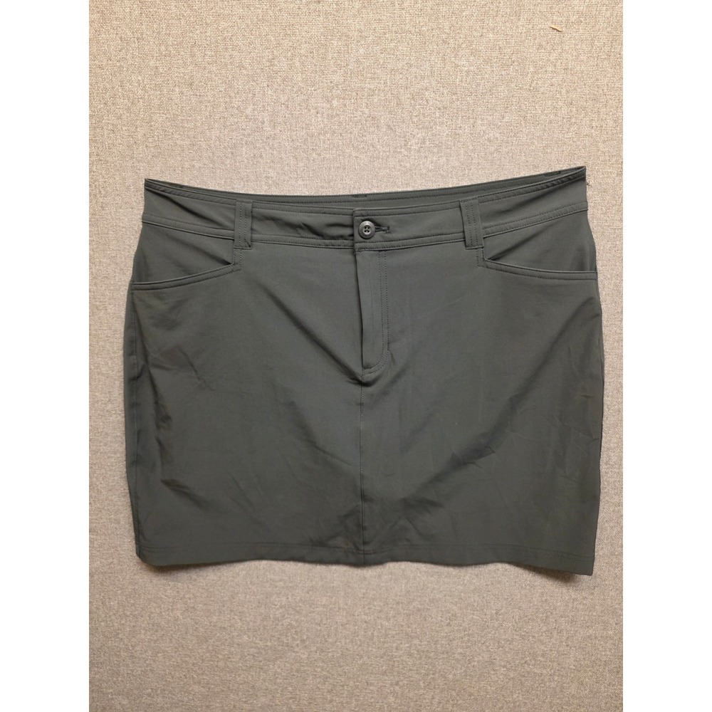 Eddie Bauer Travex Skort Womens Gray Hiking Travel Active Skirt Size 14 C1961072